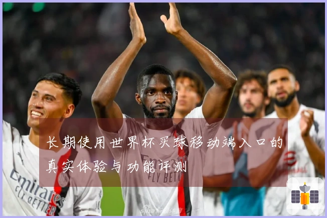 长期使用世界杯买球移动端入口的真实体验与功能评测